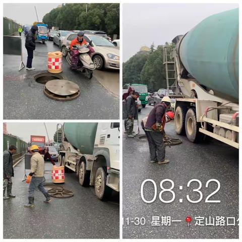 青云谱大队快速处置一起随意施工