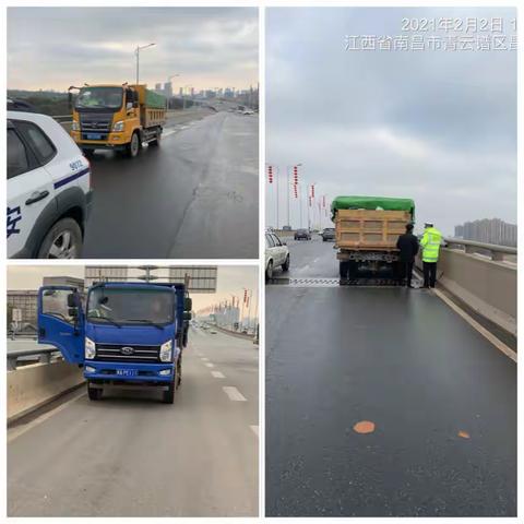 青云谱大队重拳出击查获3起320国道货车超载违法