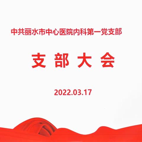 丽水市中心医院内科第一党支部召开支部大会暨开展主题党日活动