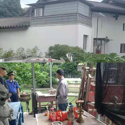 【苍霞城管中队】庙宇违法建筑 依法拆违没有例外
