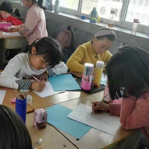 国瑾小学彩铅美术社团活动留影集