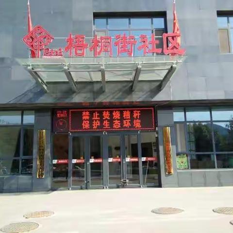 梧桐街社区开展禁止露天焚烧秸秆宣传活动