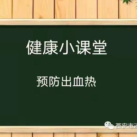 【曲江教育】曲江第九小学开展出血热防控知识培训