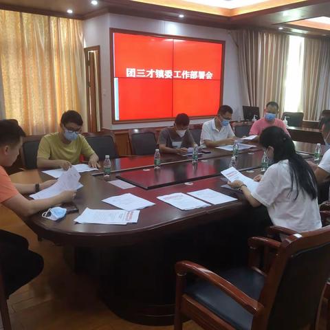 团三才镇委开展工作部署会