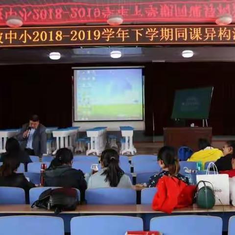 涝坡镇中心小学2018-2019学年下学期同课异构活动
