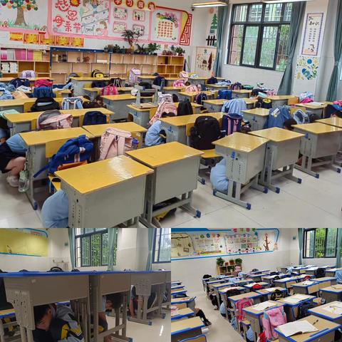 防震减灾 筑牢安全防线——这是右江区迎龙第二小学组织开展防灾避险地震安全演练
