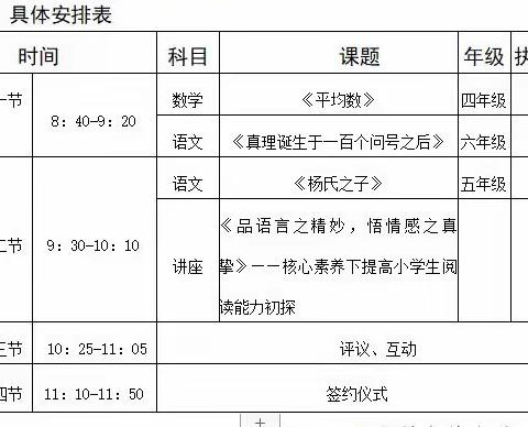 平和县育英小学与安厚中心小学、五寨中心小学结对帮扶签约仪式暨名师“送教送培下乡”