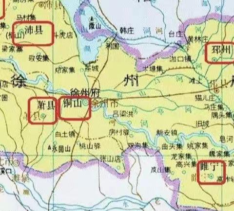 徐州的老八县 上四县 下四县