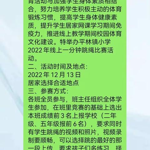 绳彩飞扬，跳动童年——平林镇小学跳绳比赛