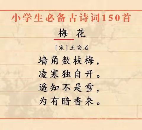 童诵经典——《梅花》