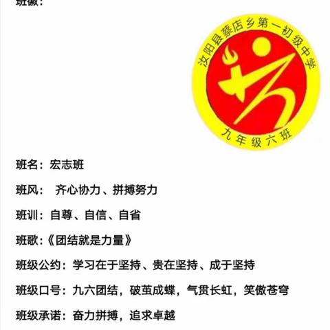 付出无悔，追梦不改—蔡店一中九六班