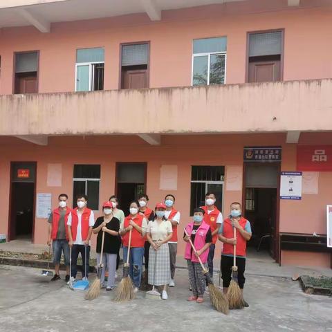 邓埠街道青垦社区，喜迎国庆，爱国卫生大扫除