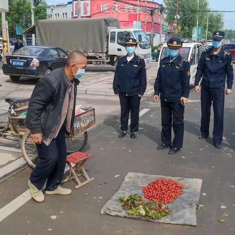 垛石执法中队整治维护良好市容市貌