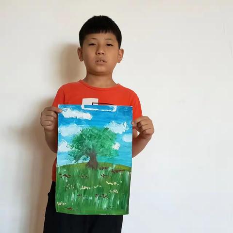 准格尔旗实验小学二（5）班暑期“立志章”争章活动掠影。