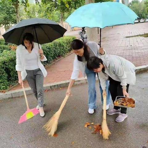 校园卫生大扫除，美丽整洁迎开学——寿光市建桥学校开学前校园清扫活动