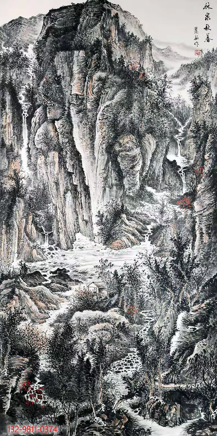 自幼喜爱花鸟与山水画,在1975年县读高中期间,就边上学边师从原西安市