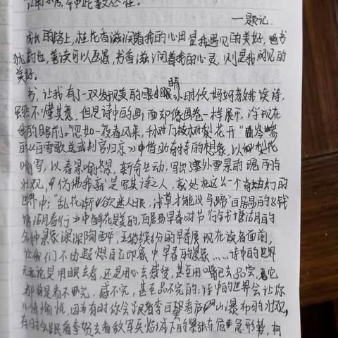 阅见美好—小女假期作文