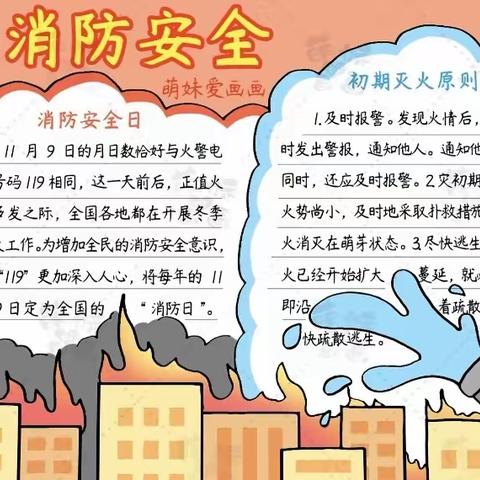 太阳花双语幼儿园中一班“防火灾”为主题活动