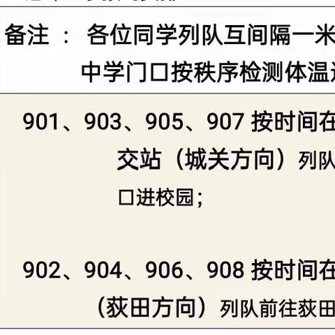 荻田中学九年级复学复课告家长书