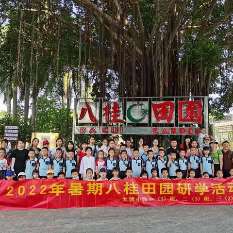 2022年大塘小学“八桂田园”暑期研学活动