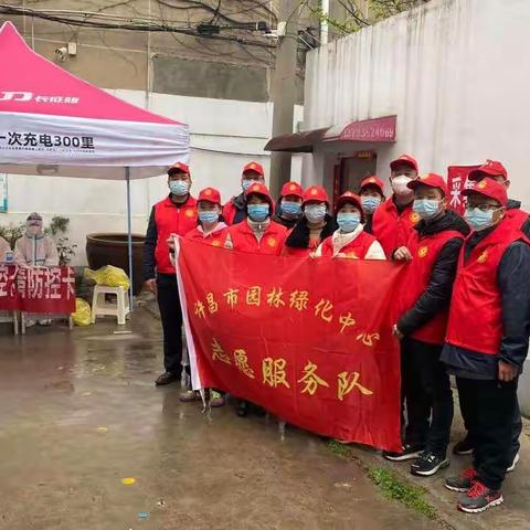 市园林绿化中心积极参加社区疫情防控工作