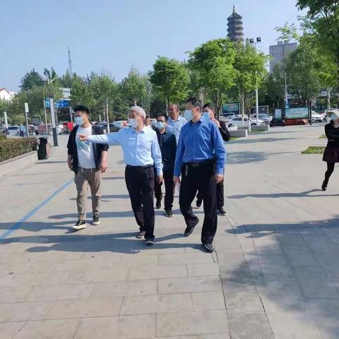 市城管局李红波副局长督导检查市管区园林绿化管理工作