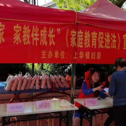 上华镇举办“送法进万家 家教伴成长”《家庭教育促进法》宣传活动