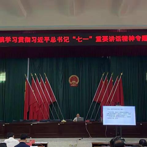 定城镇学习贯彻习近平总书记七一重要讲话精神专题宣讲