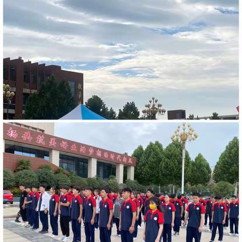 争当训练标兵，共创先进连队——2022焊工班与计算机班军训第五天