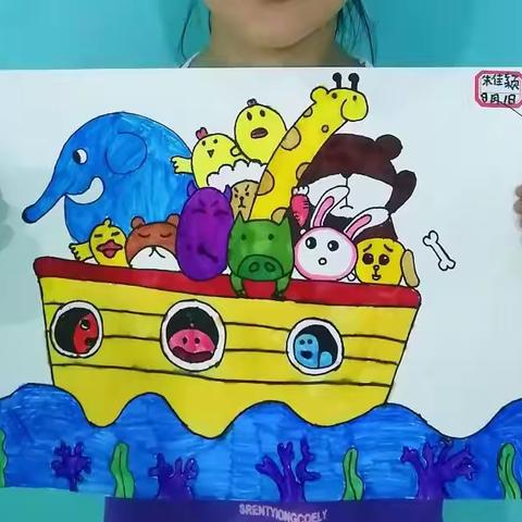 北京画廊•榆林校区思维班8月1日作品展览