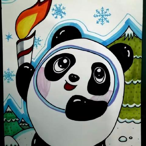 北京画廊•榆林校区思维班8月3日作品展览《迎冬奥》