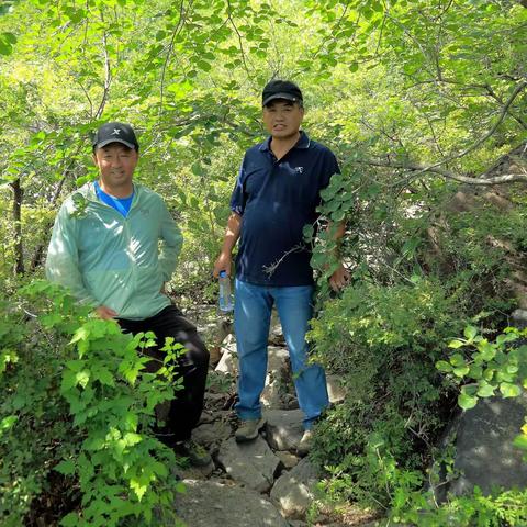 内蒙古大学宝音德力根教授踏查九层台遗址