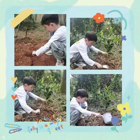 拥抱春天，我为地球添点绿！--先锋小学148班快乐植树节
