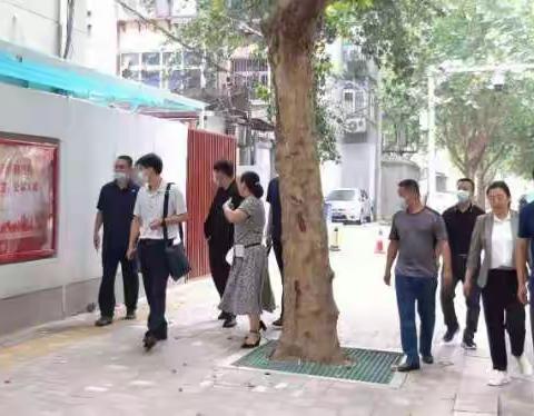 省退役军人事务厅检查经八条社区退役军人服务站创建全国示范站工作