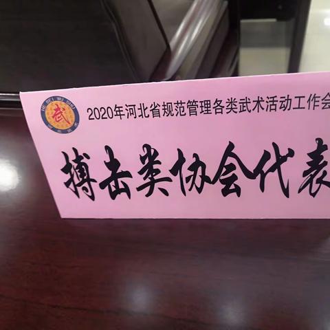 邯郸市综合搏击运动协会参加2020年河北省规范管理各类武术活动工作会议