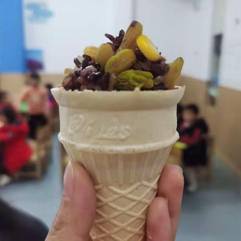 五星幼儿园大三班食育活动—紫米甜筒🍦