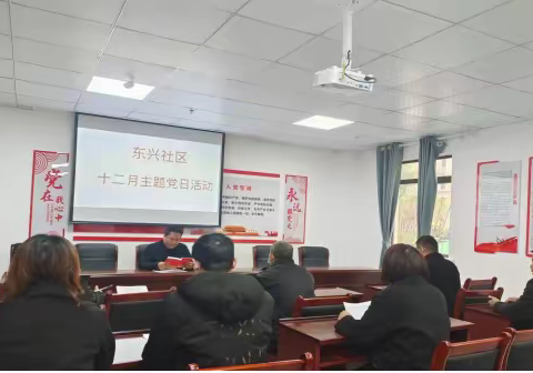东兴社区开展“学习贯彻二十大，奋力夺取全年胜”十二月主题党日活动