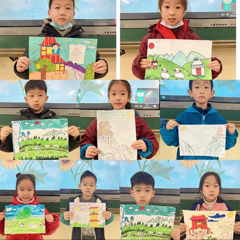 徐州市商聚路小学二2班“诗配画”活动