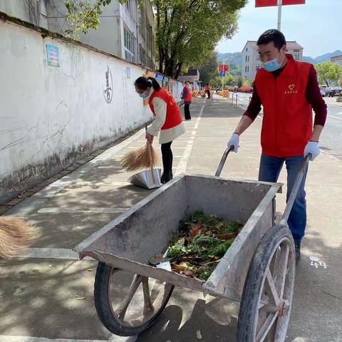 东阳市画水镇中心小学：“助力文明校园创建”党员志愿者在行动