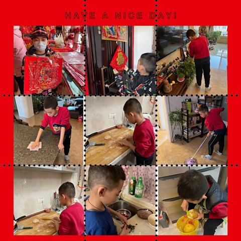 热热闹闹过大年---东街小学四（3）班家庭教育实践活动