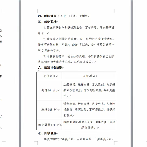 海南临高第二思源实验学校——历史故事演讲活动