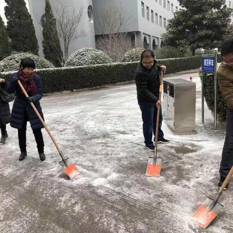 市发改委：党员干部齐上阵 清扫积雪保畅通