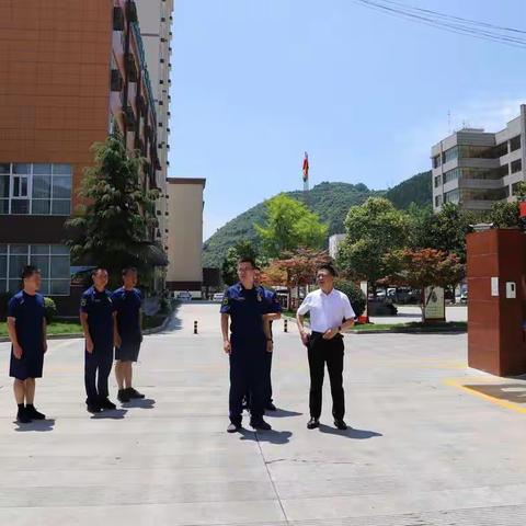 徐伟保总队长莅临凤县消防救援大队调研指导工作