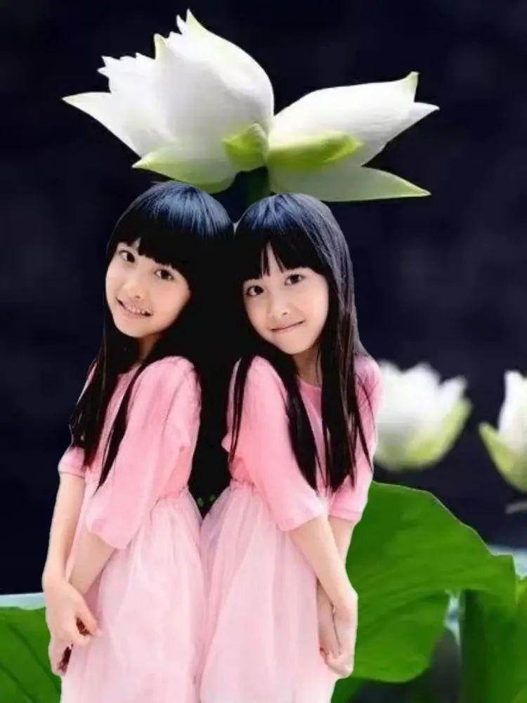 并蒂莲🌷孪生姐妹