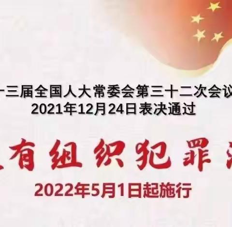 以法护航，守护成长——常山第二中心幼儿园《反有组织犯罪法》知识宣传