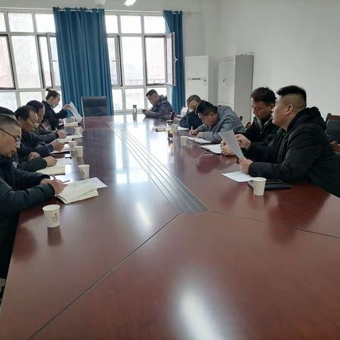 2021年3月17日下午郝楼中心片区韩孝伟韩主任在紫玉东郡召开周例会