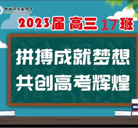 致高三17班的“小狼崽们”