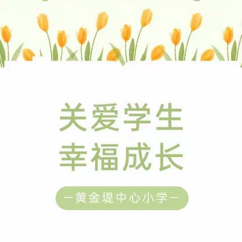 “关爱学生，幸福成长”黄金堤镇中心小学主题宣传教育活动