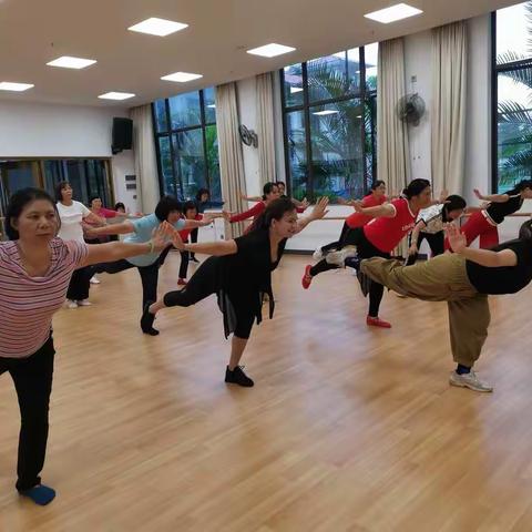 新兴县老干部大学课堂实录温氏舞蹈二班