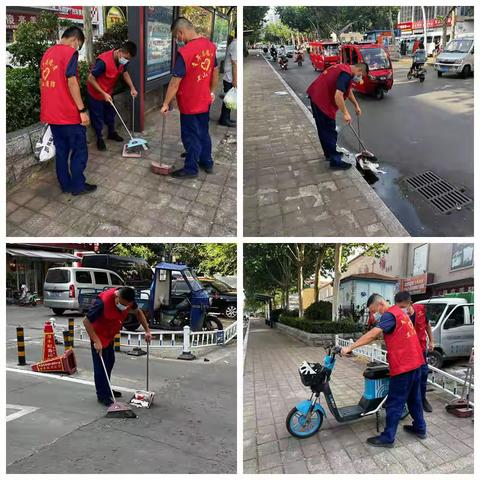兰山大队西关消防救援站开展文明城市创建工作